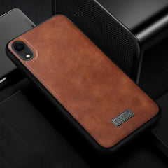 SULADA TPU a prueba de golpes + Funda de cuero hecha a mano para iPhone XR