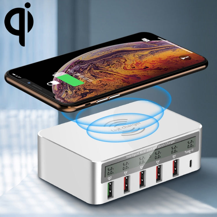WLX-818F 6 en 1 10W QC3.0 Carga inalámbrica ...