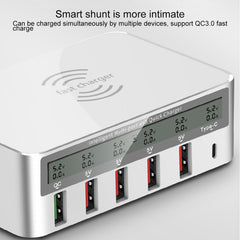 WLX-818F 6 en 1 10W QC3.0 Carga inalámbrica ...