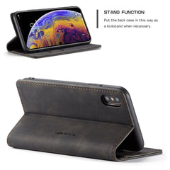 Para iPhone X / XS CaseMe-013 Funda de cuero...