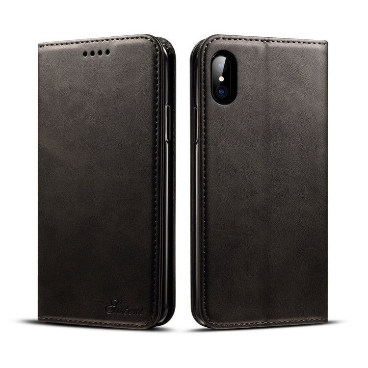 Para iPhone X / XS Funda de cuero con tapa h...