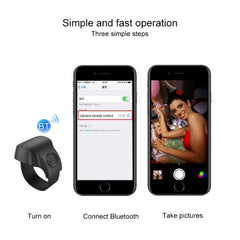 Anillo de control remoto para selfies con teléfono Bluetooth