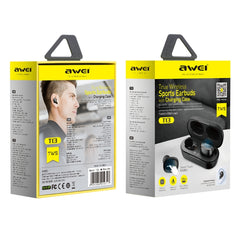 awei T13 TWS Bluetooth V5.0 Ture Auriculares inalámbricos deportivos