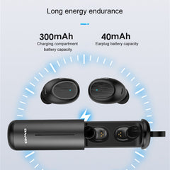 awei T55 TWS Bluetooth V5.0 Ture Auriculares inalámbricos deportivos