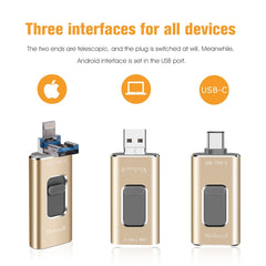 Richwell 3 en 1 64G Tipo-C + 8 pines + Disco flash USB 3.0