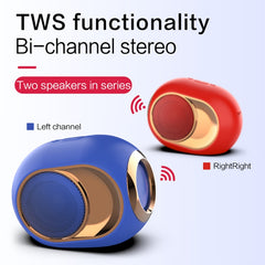 Altavoz Bluetooth inalámbrico bajo impermeable al aire libre X6 TWS