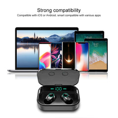 Auriculares Bluetooth estéreo inalámbricos binaurales M7 TWS V5.0