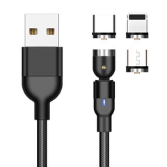 1m 2A Salida 3 en 1 USB a 8 pines + USB-C / ...