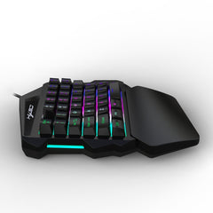 HXSJ V100 Teclado para juegos con cable, ret...