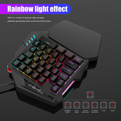 HXSJ V100 Teclado para juegos con cable, ret...