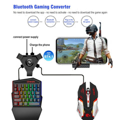 HXSJ P5 Teclado Ratón Convertidor Bluetooth para Juegos