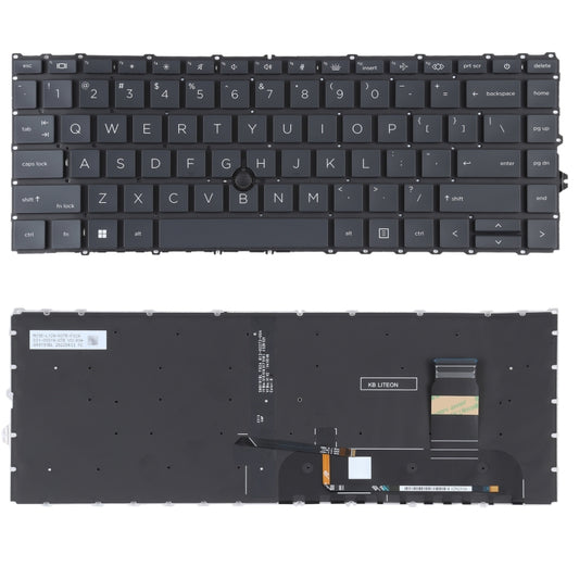 Teclado estadounidense con retroiluminación/puntero para HP Elitebook 840 G7