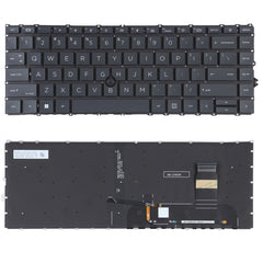 Teclado estadounidense con retroiluminación/puntero para HP Elitebook 840 G7