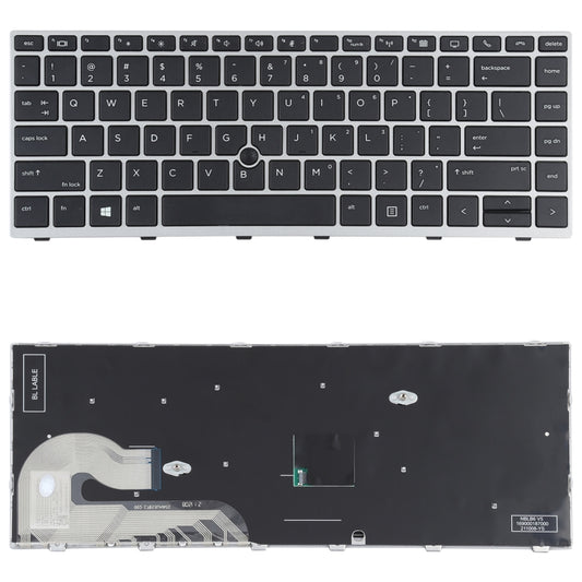 Teclado estadounidense con dispositivo señalador para HP Elitebook 840 G5