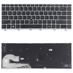 Teclado estadounidense con dispositivo señalador para HP Elitebook 840 G5