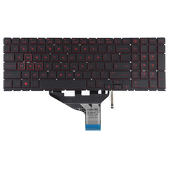 Teclado estadounidense con retroiluminación roja para HP OMEN 15-DC 15-DH 15T-DC 17-CB