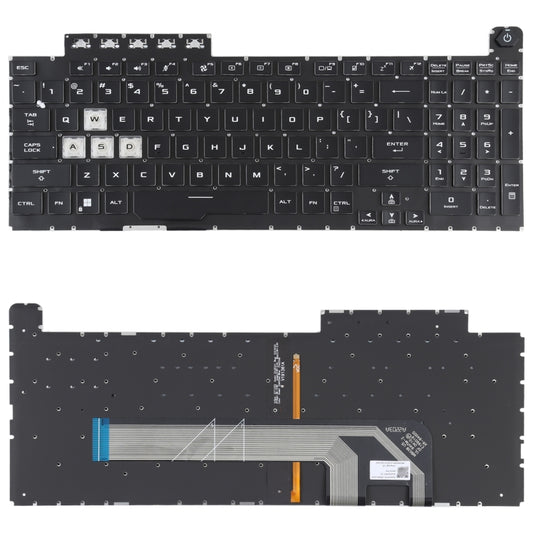 Teclado estadounidense con retroiluminación para Asus TUF Gaming F15 FX506 FA506