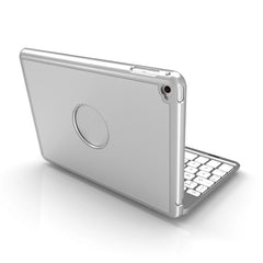 F8SM+ Funda de PU con teclado Bluetooth con retroiluminación para iPad mini 4
