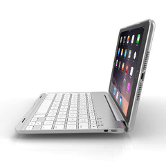 F8SM+ Funda de PU con teclado Bluetooth con retroiluminación para iPad mini 4
