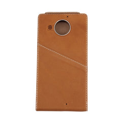 Funda de cuero genuino con tapa Vertical + c...