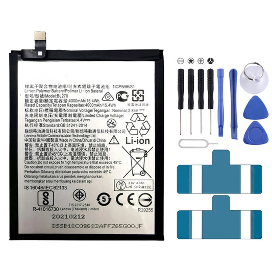 4000mAh BL270 para Lenovo K6 Note Batería de...