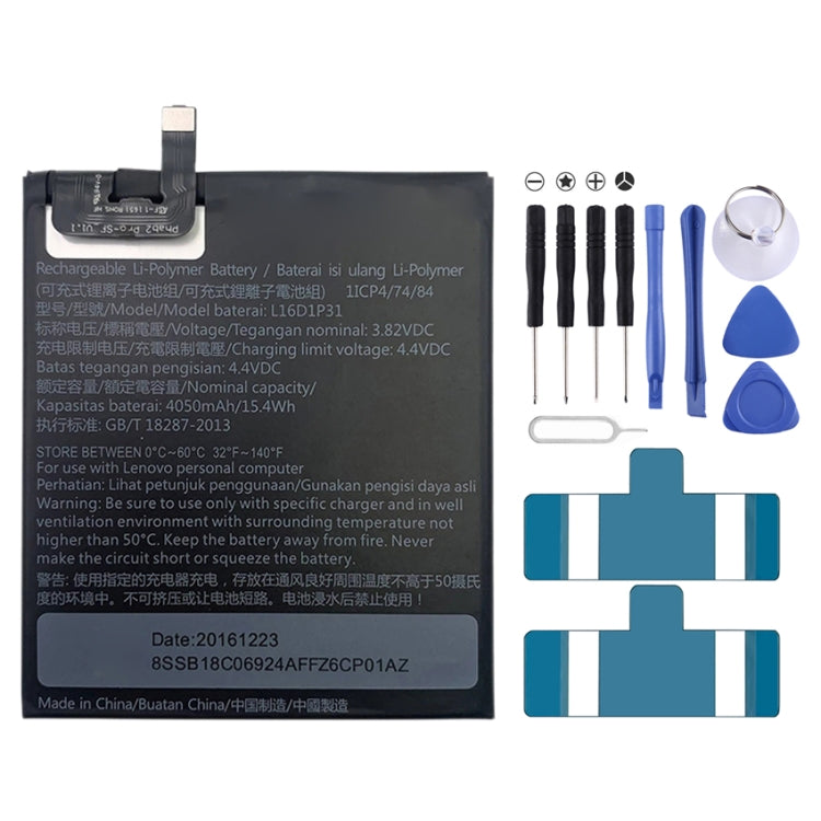 4050mAh L16D1P3 para batería de polímero de ...