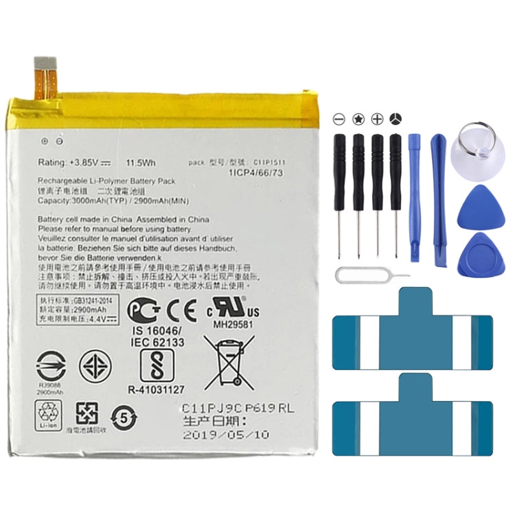 Batería de polímero de litio de 2900mAh C11P...
