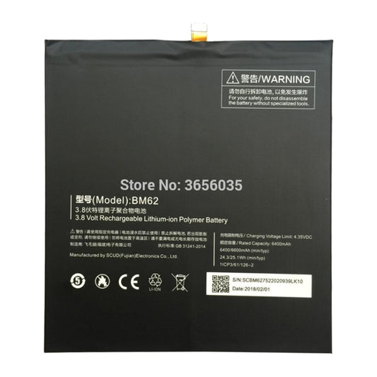 BM62 6400mAh para batería de polímero de lit...