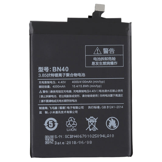 4000mAh BN40 para Xiaomi Redmi 4 Prime Bater...