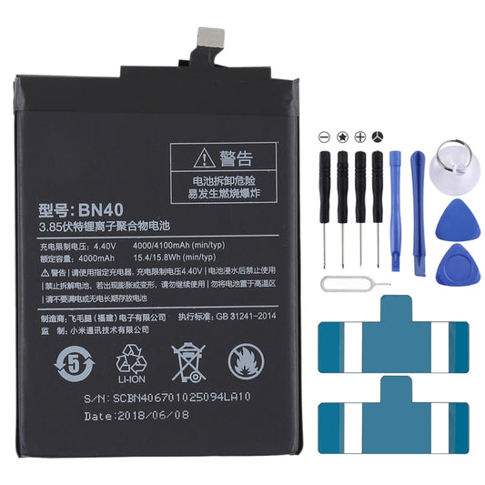 4000mAh BN40 para Xiaomi Redmi 4 Prime Bater...