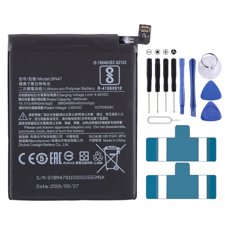 3900mAh BN47 para batería de polímero de lit...