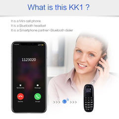 AIEK KK1 Mini Teléfono Móvil, Teclado Inglés