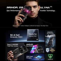Teléfono ultrarresistente Ulefone Armor 28, ...