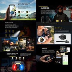 Ulefone Armor Mini 20, visión nocturna, 8 GB...