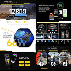 Teléfono robusto Ulefone Armor 30 Pro, 16 GB...