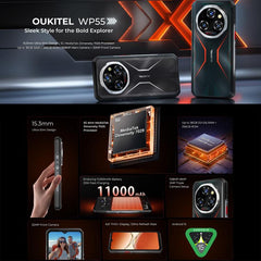 Teléfono resistente Oukitel WP55 5G, 12 GB +...