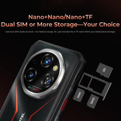 Teléfono resistente Oukitel WP55 5G, 12 GB +...
