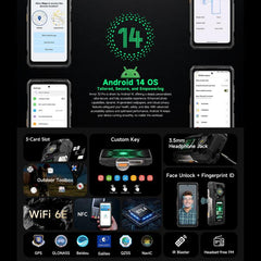 Teléfono resistente Ulefone Armor 33 Pro, 16...