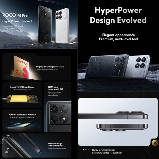 Xiaomi POCO F6 Pro Global, 12 GB + 256 GB, l...