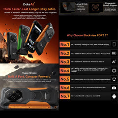 Blackview FORT 1, 6 GB + 256 GB, 6,56 pulgad...