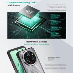 Teléfono resistente Oukitel WP62, 12 GB + 51...