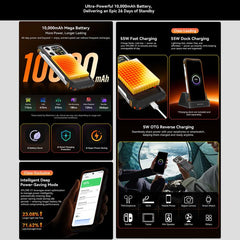 Blackview XPLORE X1, 12 GB + 256 GB, 6,78 pu...