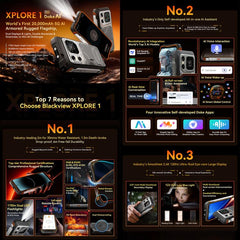 Blackview XPLORE 1, 12 GB + 256 GB, 6,78 pul...