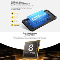 Ulefone RugKing 3 Pro, 8 GB + 128 GB, teléfo...