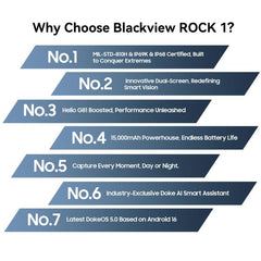 Teléfono resistente Blackview ROCK 1, 8 GB +...