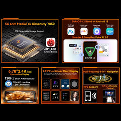 Blackview Oscal TANK 1, 12 GB + 256 GB, 6,78...