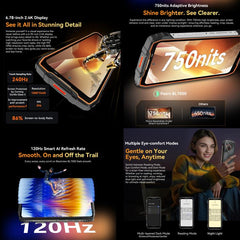 Teléfono resistente Blackview BL7000, 8 GB +...