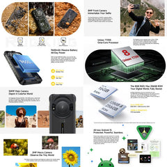 Ulefone RugKing, 8 GB + 128 GB, teléfono res...