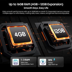 Blackview WAVE 7C, 4 GB + 128 GB, 6,56 pulga...
