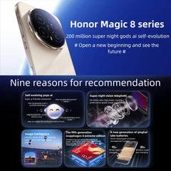 Honor Magic8, 16 GB + 512 GB, lector de huel...